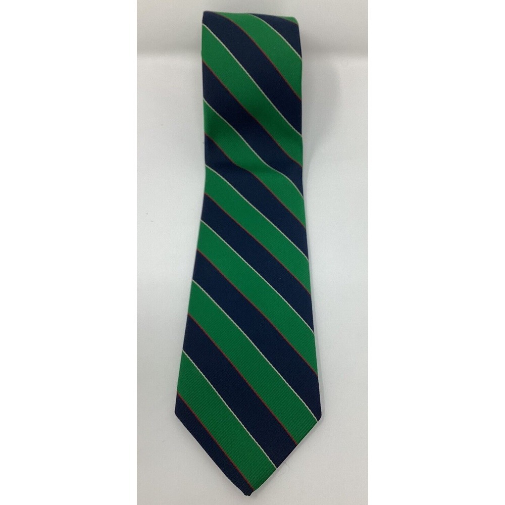 Resilio Green And Blue Repp‎ Striped Tie